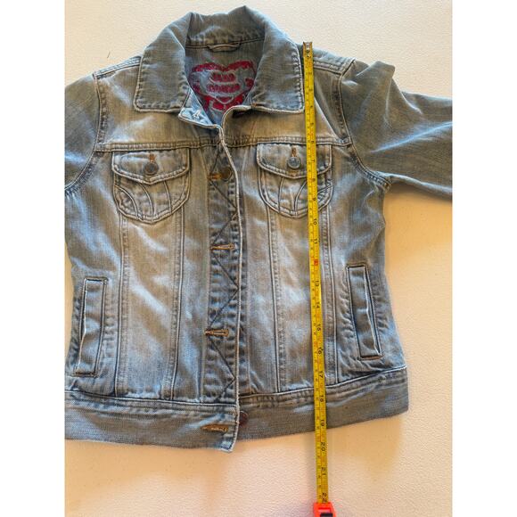 Jade Jeans "Jade Rocks" Light Wash Denim Jacket Women's Sz S Y2K Retro - Picture 7 of 7